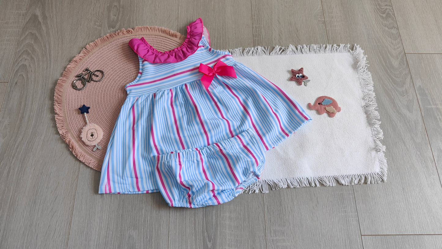 Conjunto bañador con volante